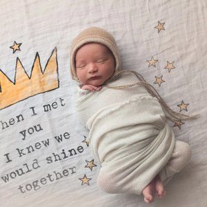 Coveted Things Crown Organic Cotton Swaddle Scarf